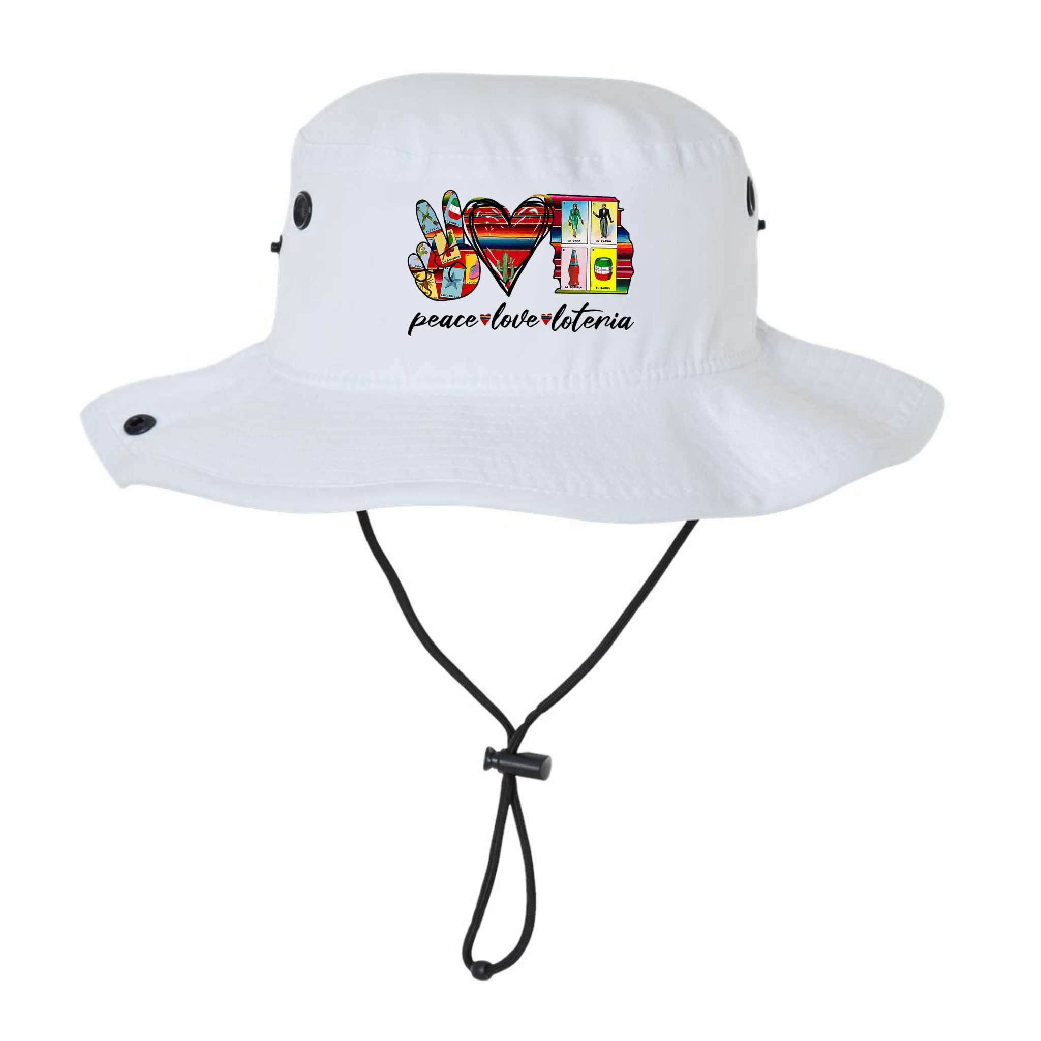 Peace Love Lottery Mexican Bingo Cards Latina Power Mexicana Bucket Hat