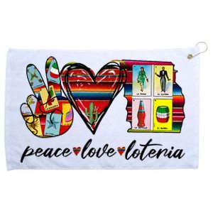 Peace Love Lottery Mexican Bingo Cards Latina Power Mexicana Grommeted Golf Towel