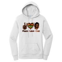 Peace Love Locs Black Women Melanin Dreadlocks Afro Hair Women's Pullover Hoodie