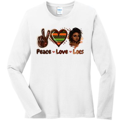 Peace Love Locs Black Women Melanin Dreadlocks Afro Hair Ladies Long Sleeve Shirt