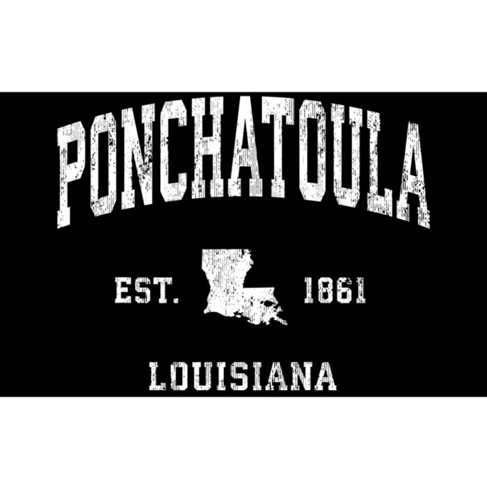 Ponchatoula Louisiana La Vintage Athletic Bumper Sticker