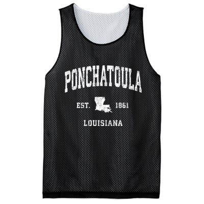 Ponchatoula Louisiana La Vintage Athletic Mesh Reversible Basketball Jersey Tank
