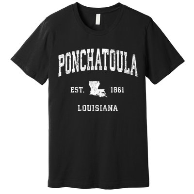 Ponchatoula Louisiana La Vintage Athletic Premium T-Shirt