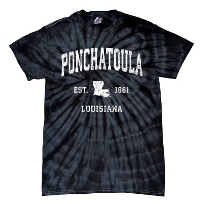 Ponchatoula Louisiana La Vintage Athletic Tie-Dye T-Shirt