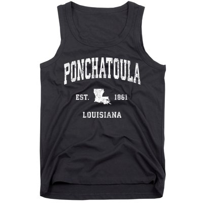 Ponchatoula Louisiana La Vintage Athletic Tank Top