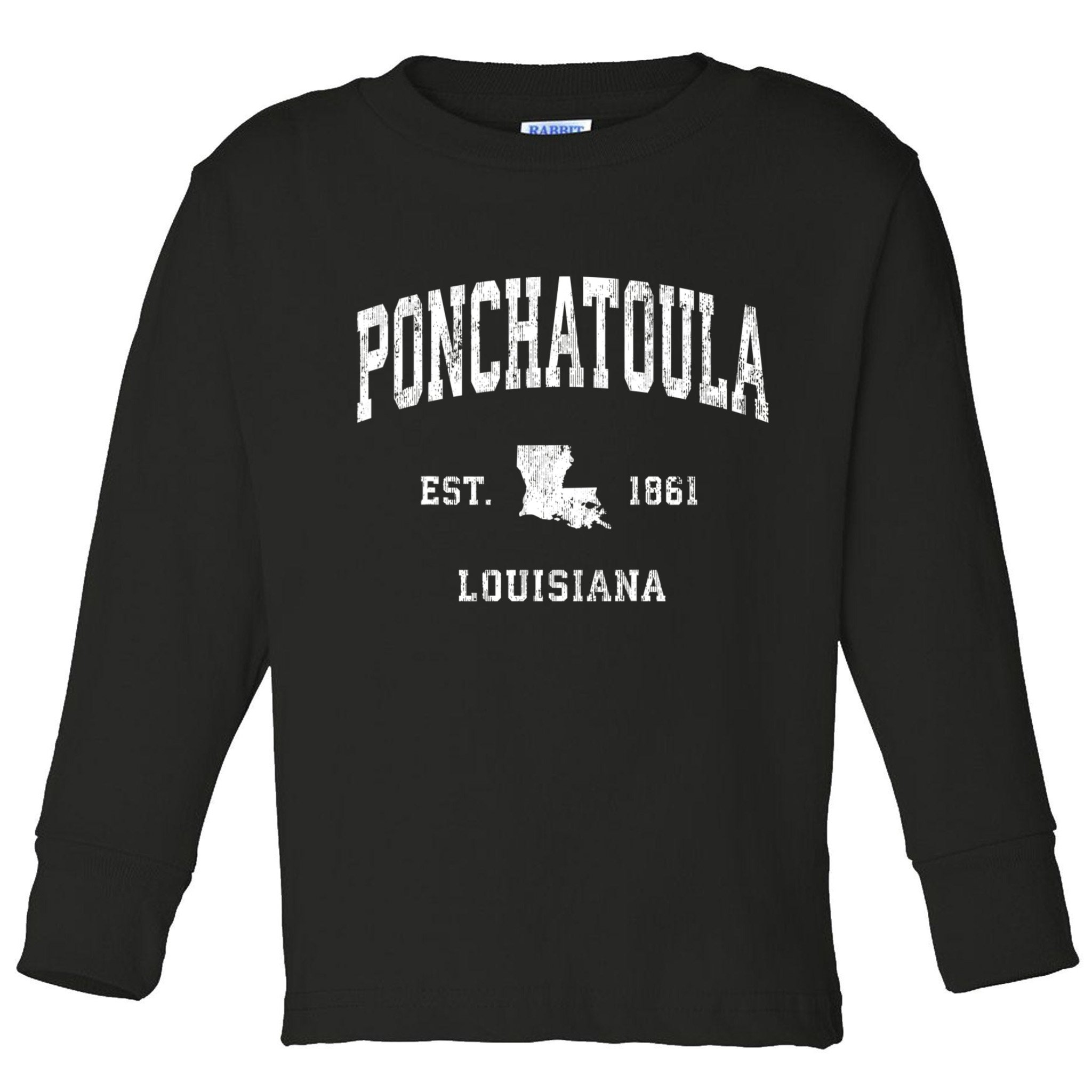 Ponchatoula Louisiana La Vintage Athletic Toddler Long Sleeve Shirt