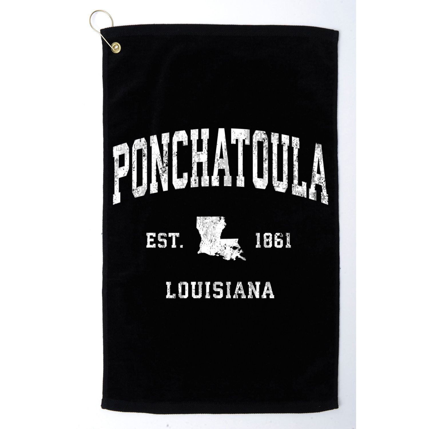 Ponchatoula Louisiana La Vintage Athletic Golf Towel