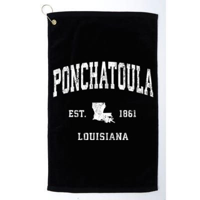 Ponchatoula Louisiana La Vintage Athletic Platinum Collection Golf Towel