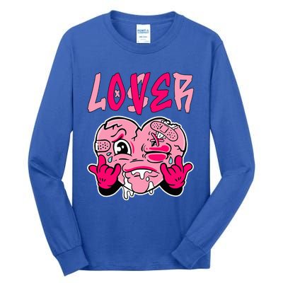 Pink Loser Lover Pink Drip Heart Matching Tall Long Sleeve T-Shirt