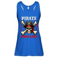 Pirate Lunch Lady Costume Skull Horror Pirate Funny Job Team Ladies Essential Flowy Tank