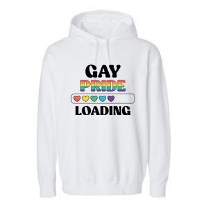 Pride Loading Lgbt Lesbian Cute Gift Garment-Dyed Fleece Hoodie