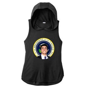 Project Luigi Mangione 2028 Potus Seal Ladies PosiCharge Tri-Blend Wicking Draft Hoodie Tank