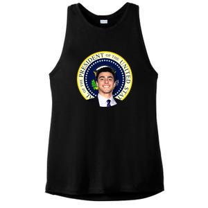 Project Luigi Mangione 2028 Potus Seal Ladies PosiCharge Tri-Blend Wicking Tank