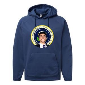 Project Luigi Mangione 2028 Potus Seal Performance Fleece Hoodie