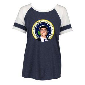 Project Luigi Mangione 2028 Potus Seal Enza Ladies Jersey Colorblock Tee