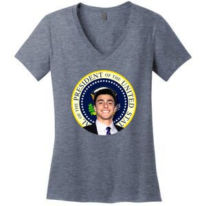 Project Luigi Mangione 2028 Potus Seal Women's V-Neck T-Shirt