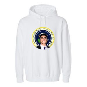 Project Luigi Mangione 2028 Potus Seal Garment-Dyed Fleece Hoodie