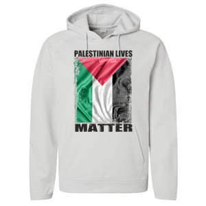 Palestinian Lives Matter Free Palestine Flag Palestinian Performance Fleece Hoodie