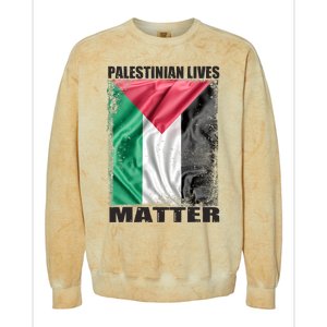 Palestinian Lives Matter Free Palestine Flag Palestinian Colorblast Crewneck Sweatshirt