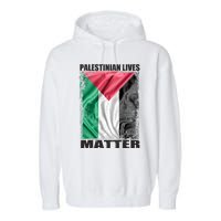 Palestinian Lives Matter Free Palestine Flag Palestinian Garment-Dyed Fleece Hoodie