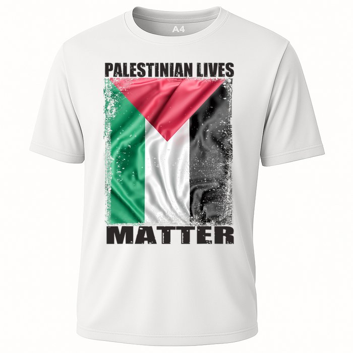 Palestinian Lives Matter Free Palestine Flag Palestinian Cooling Performance Crew T-Shirt