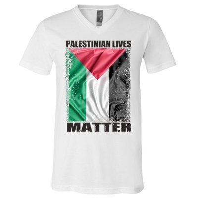Palestinian Lives Matter Free Palestine Flag Palestinian V-Neck T-Shirt