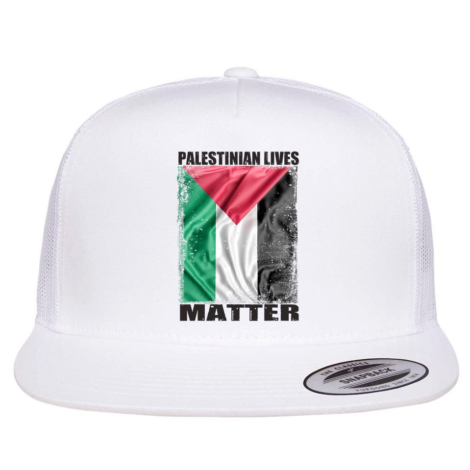 Palestinian Lives Matter Free Palestine Flag Palestinian Flat Bill Trucker Hat