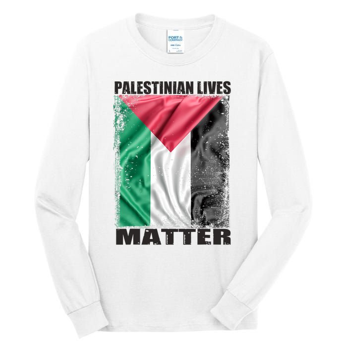 Palestinian Lives Matter Free Palestine Flag Palestinian Tall Long Sleeve T-Shirt