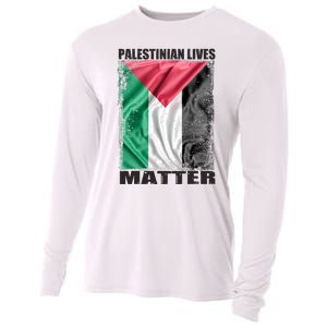 Palestinian Lives Matter Free Palestine Flag Palestinian Cooling Performance Long Sleeve Crew