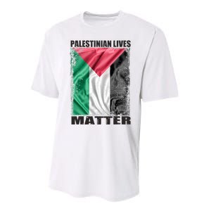 Palestinian Lives Matter Free Palestine Flag Palestinian Performance Sprint T-Shirt