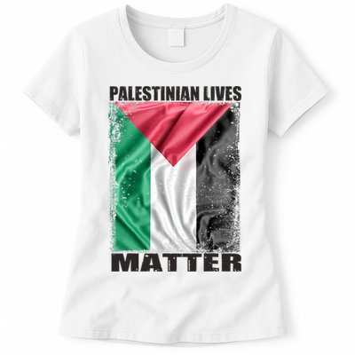 Palestinian Lives Matter Free Palestine Flag Palestinian Womens T-Shirt