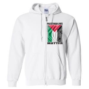 Palestinian Lives Matter Free Palestine Flag Palestinian Full Zip Hoodie