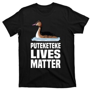 Puteketeke Lives Matter Funny Bird New Zealand T-Shirt