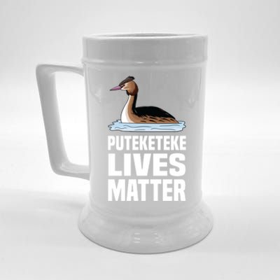 Puteketeke Lives Matter Funny Bird New Zealand Beer Stein