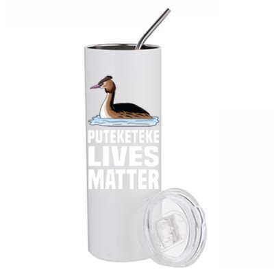 Puteketeke Lives Matter Funny Bird New Zealand Stainless Steel Tumbler