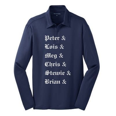 Peter Lois Meg Chris Stewie Brian Silk Touch Performance Long Sleeve Polo