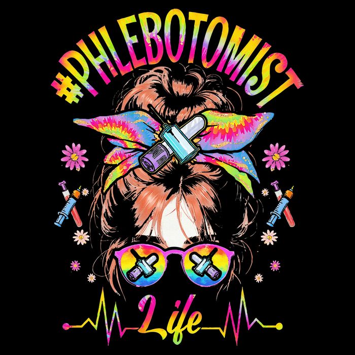 Phlebotomist Life Messy Bun Women Nurse Phlebotomy Doggie Tank
