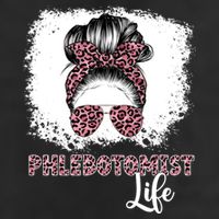 Phlebotomist Life Messy Bun Nurse Phlebotomy Gift 11oz C Handle Ceramic Mug