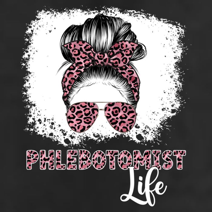 Phlebotomist Life Messy Bun Nurse Phlebotomy Gift 11oz C Handle Ceramic Mug