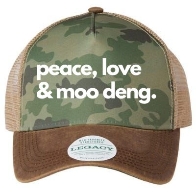 Peace Love & Moo Deng Legacy Tie Dye Trucker Hat