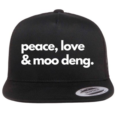 Peace Love & Moo Deng Flatbill Hat