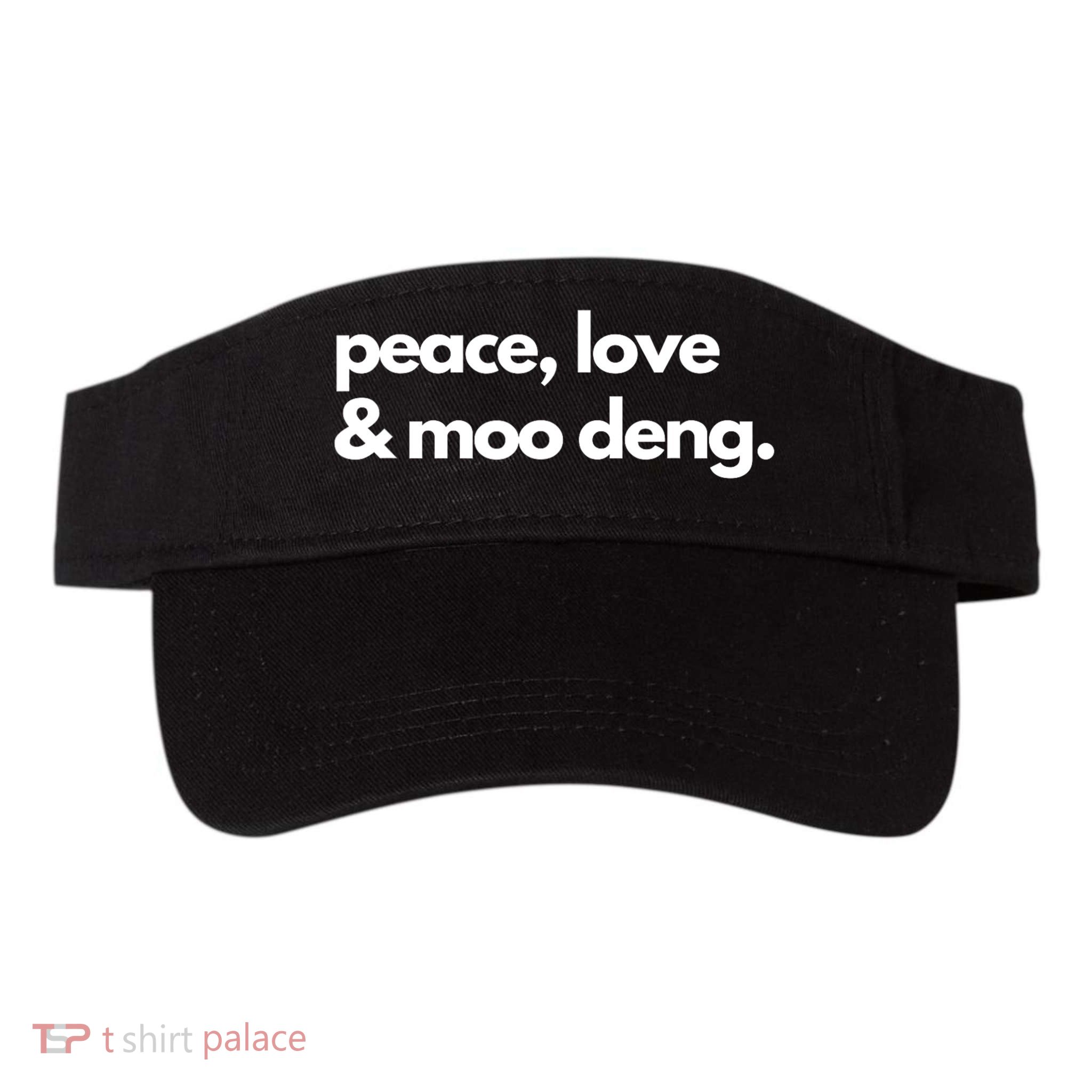 Peace Love & Moo Deng Visor
