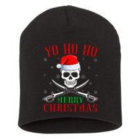 Pirate Lover Matching Santa Yo Ho Ho Pirate Merry Christmas Short Acrylic Beanie