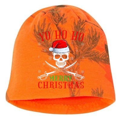 Pirate Lover Matching Santa Yo Ho Ho Pirate Merry Christmas Kati - Camo Knit Beanie