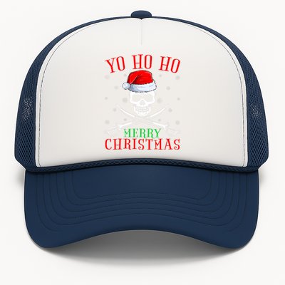 Pirate Lover Matching Santa Yo Ho Ho Pirate Merry Christmas Trucker Hat