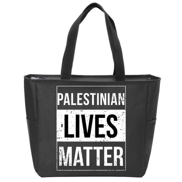 Palestinian Lives Matter Palestine Muslim Arabic Zip Tote Bag