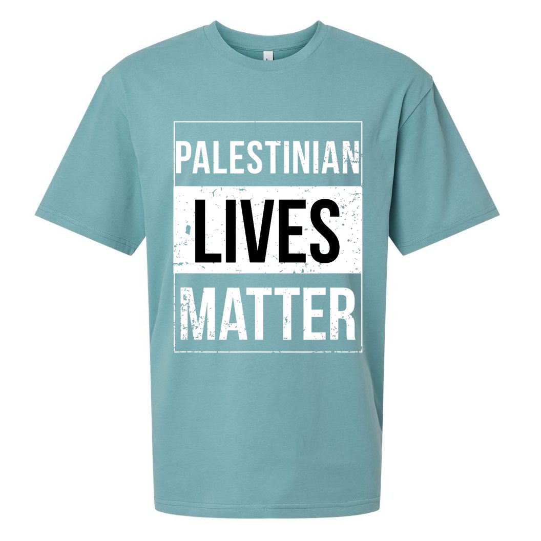 Palestinian Lives Matter Palestine Muslim Arabic Sueded Cloud Jersey T-Shirt