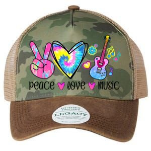 Peace Love Music Tie Dye Legacy Tie Dye Trucker Hat