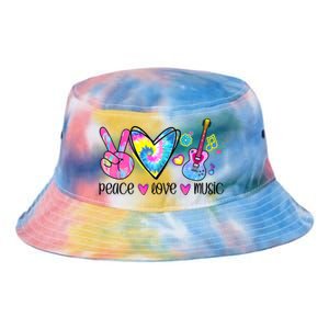 Peace Love Music Tie Dye Tie Dye Newport Bucket Hat