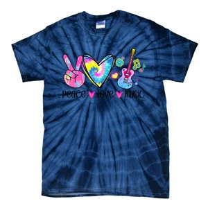 Peace Love Music Tie Dye Tie-Dye T-Shirt